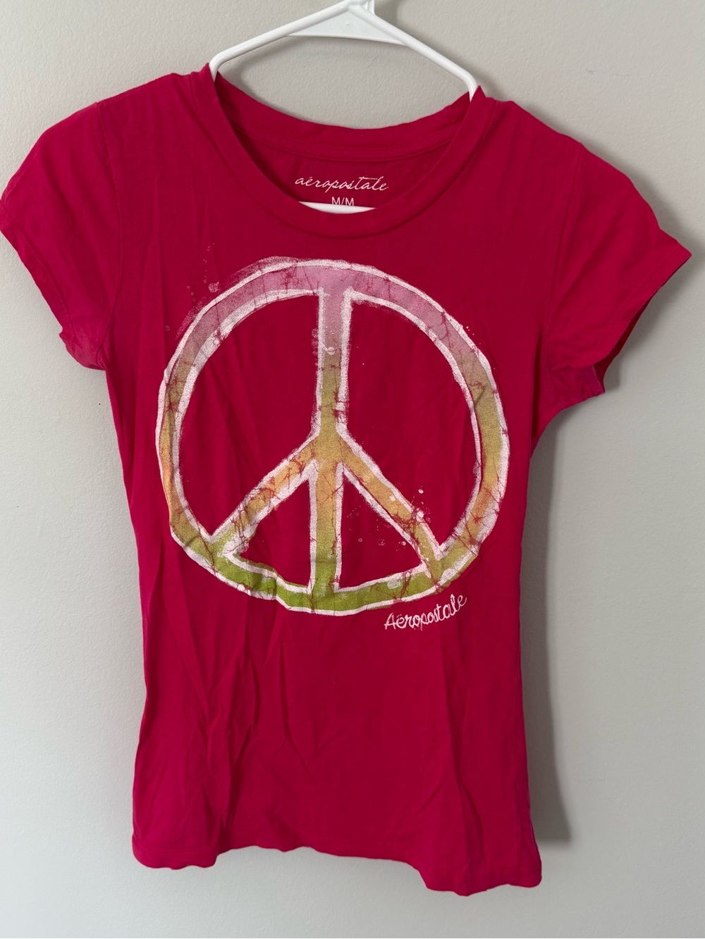 Aeropostale Peace Sign Graphic Tee